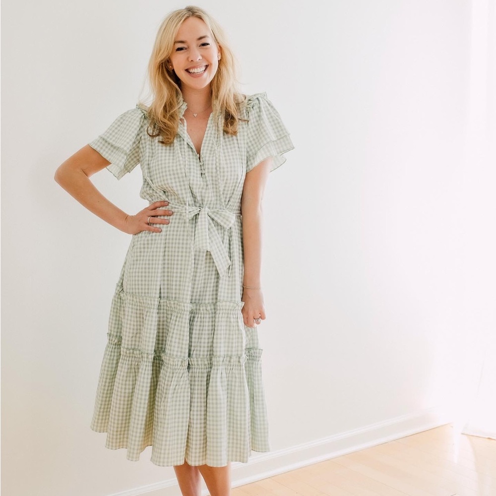 Hunter Bell Plaid Midi Dress